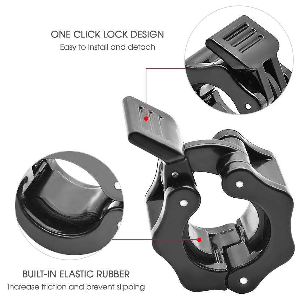 8 Hantelverschlüsse 30 Mm – Schnellverschluss-Klemmen Aus ABS, Für Langhantelstangen, One-Touch-Operation, Für Kraftsport & Fitness 8 Hantelverschlüsse 30 Mm – Schnellverschluss-Klemmen Aus ABS, Für Langhantelstangen, One-Touch-Operation, Für Kraftsport & Fitness