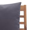 Garden Lounge Set with Cushions 4 Piece Solid Acacia Wood