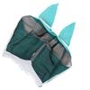 Mesh Horse Fly Mask Elastic UV Protection Detachable Breathable Horse Fly Mask with Ears for Horses Blue Green L