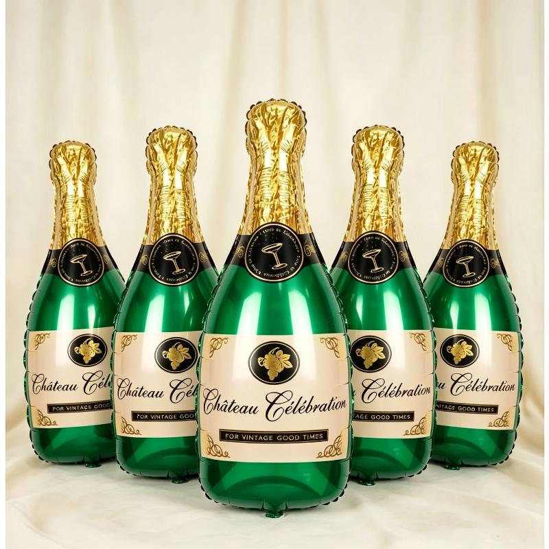 5 Stück 14 Zoll Mini Happy Birthday Wein Folienballon Für Geburtstagsfeier Dekoration
