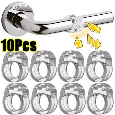 Door Stop Transparent Silicone Door Handle Buffer Wall Protection Pad Household Furniture Anti-Collision Ring Crash Pads