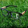 Handcraft Wood Grain Square Blue Frame Men Progressive Multifocal Limited Reading Glasses +0.75 To +4