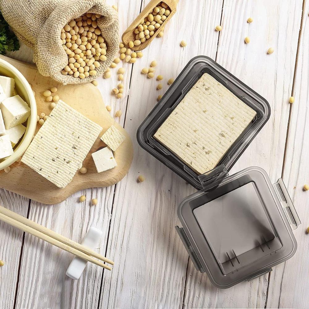 Homemade Soybean Curd Built-in Drainage Drainer Tofe Press Maker Tofu Presser Water Removing Tool