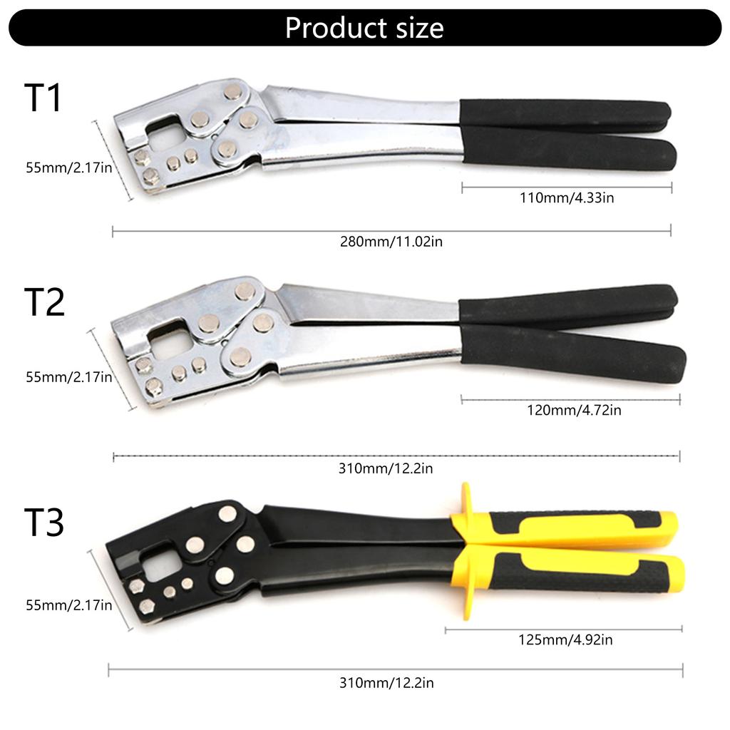 Professionelles Stahlständer-Crimpwerkzeug Ständer-Crimpzange für 0,5-0,8 mm Gips-Kielbrett Trockenbau-Dekorationsprojekte