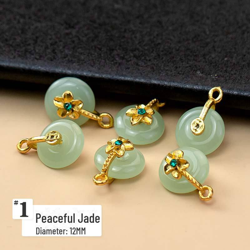 

Подвеска из нефрита в стиле чонсам: Ретро Металл Китайский Национальный Прилив DIY Аксессуар