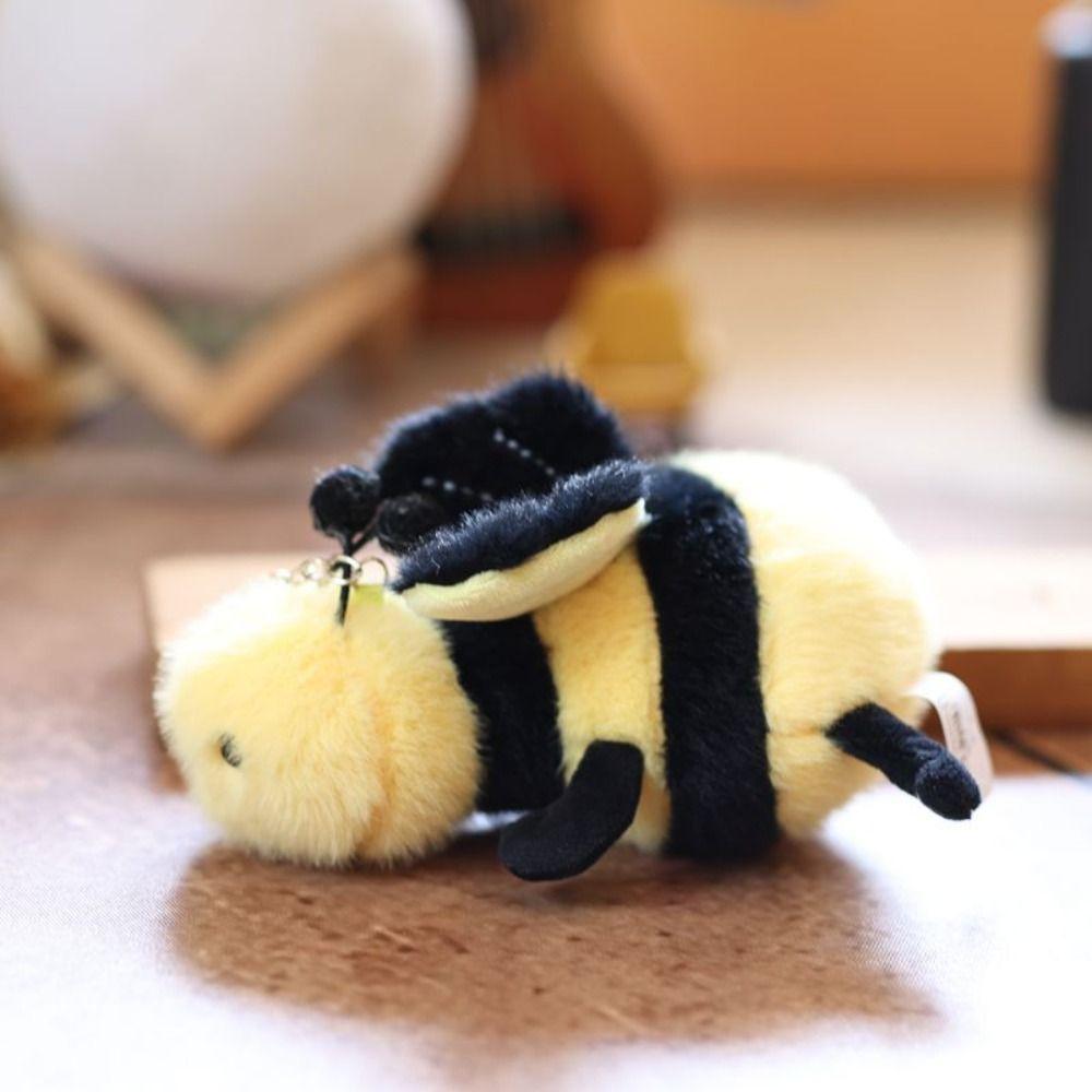 Peluche Insetto Bambola Portachiavi Ragno Piccolo Lumaca Ape Portachiavi Giocattolo Peluche Insetto Regalo di Compleanno