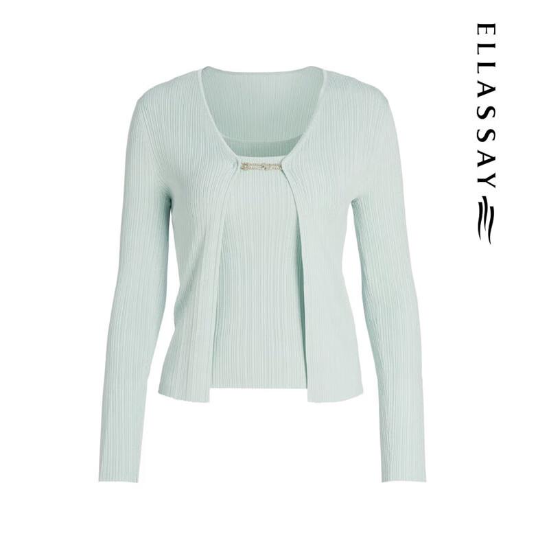 ELLASSAY Women's Elegant Two-Piece Knit Sweater