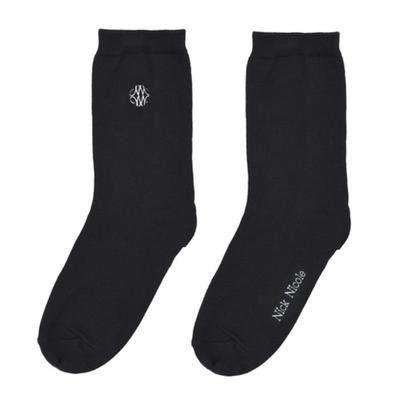 NICK&NICOLE NICK NICOLE LOGO SOCKEN_SCHWARZ