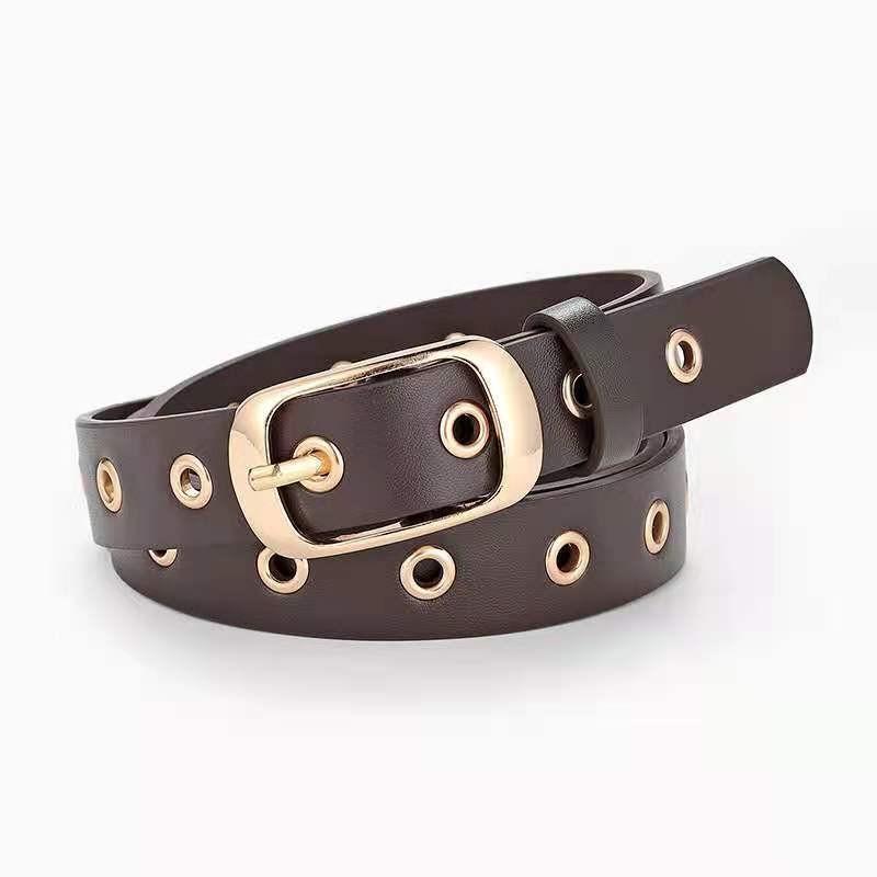 Chic Womens Korean Style Pu Belt With Eyecatching Buckle Options And Trendy Color Selections For Fall