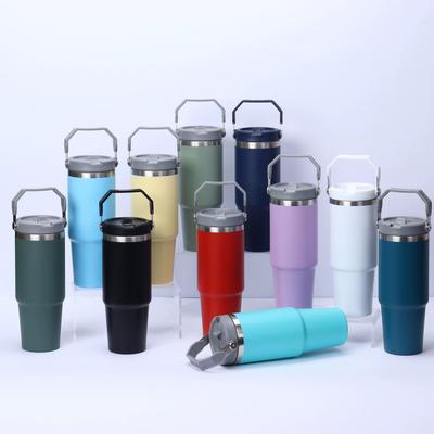 כוס לרכב ניידת מפלדת אל-חלד 30oz עם בידוד ואקום