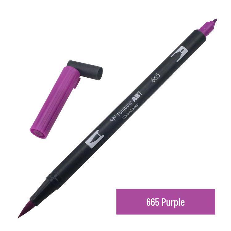 Tombow ABT Warm Color Double-Ended Watercolor Brush Pen for Students