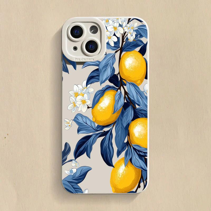 Summer Fruit Lemon Flower Phone Case For Xiaomi Poco F6 F5 X5 M6 X7 Pro Mi 15 14T 13T 12T Pro 14 13 11 Lite 5G NE Soft Cover