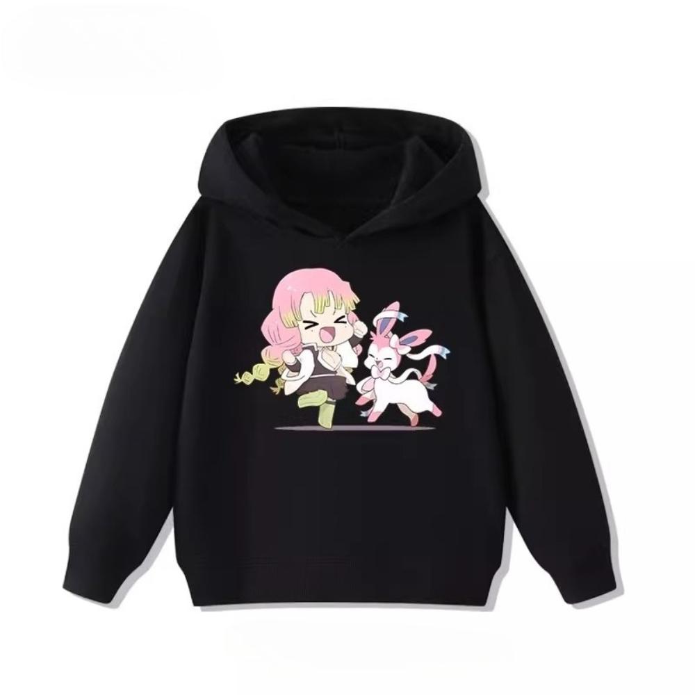 Demon Slayer: Kimetsu No Yaiba Children's Sweatshirts  Cute and Warm Hoodies for Boys and Girls In Autumn and Winter