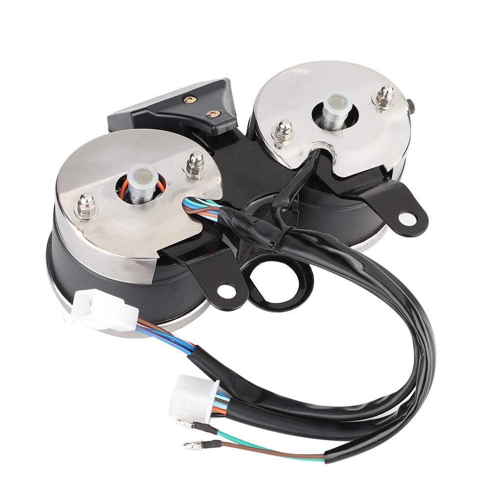 KIMISS Speedometer Gauge, Motorcycle Modified Accessories Speedometer Odometer Tachometer for Suzuki GN125