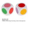 2 Stück Würfel, 16 mm, bunt, Lehrwürfel, 6-seitig, glatte Kante, lichtecht, für Brettspiele, breite Anwendung, Lernwürfel