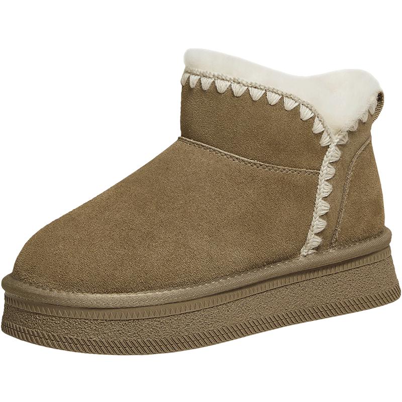 BESTU Women s N8091DD5 Winter Warm Outdoor Ankle Snow Boots 37