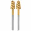 2er-Set HSS-Fräser hohe Langlebigkeit Max 117 - ø 6,4mm Rundspitze