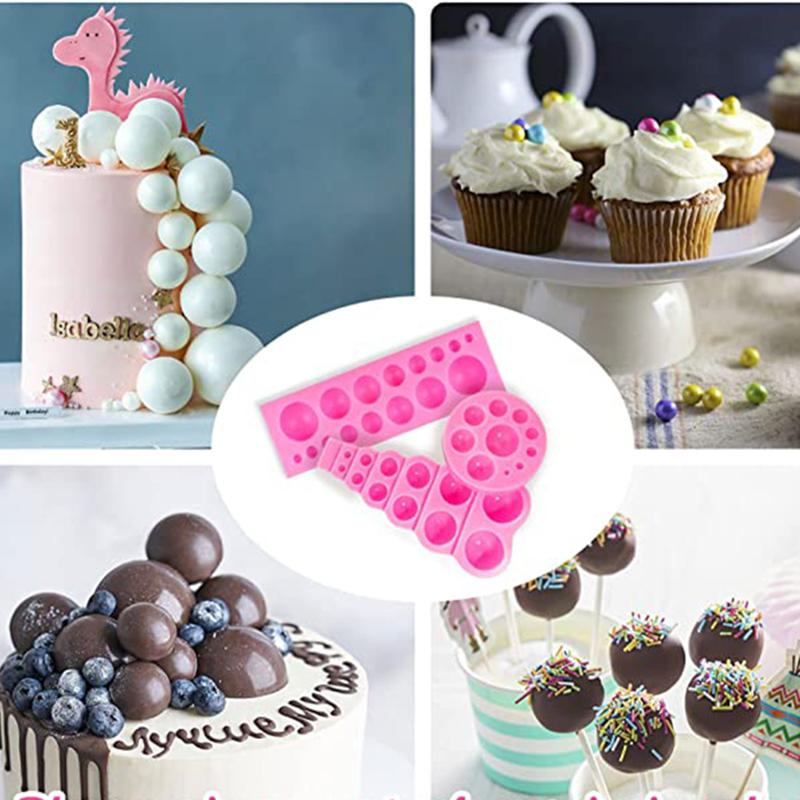 3D Perle Fondantform Halbkugel Schokolade Silikonform Halbkugel Kuchen Dekorierwerkzeug Küchen Backzubehör Cupcake
