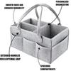 Felt Diaper Wet Bag - Newborn Supplies Organizer with Detachable Mommy Handbag