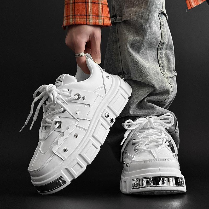 Shoes New Men's Shoes Niche Design Bread Shoes Men's Casual Punk Wind Skateboard Shoes Large Size Board Shoes Men