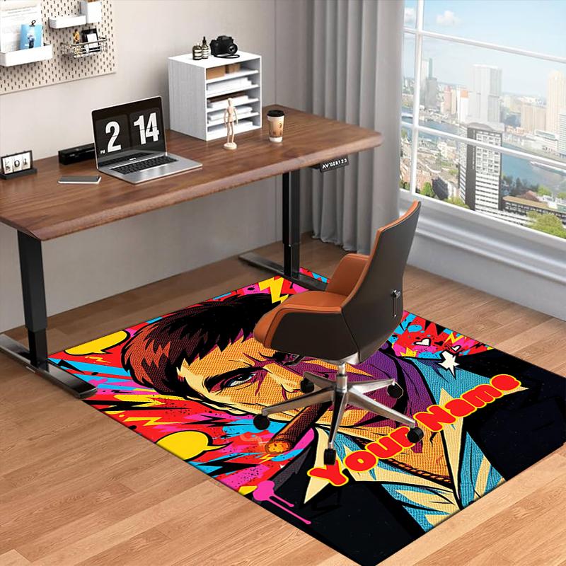 1PC Custom Name Scarface Artwork Theme Floor Mat Ideal for Living Room, Game Rooms, Office, Bedroom Floor Mat Playful Design