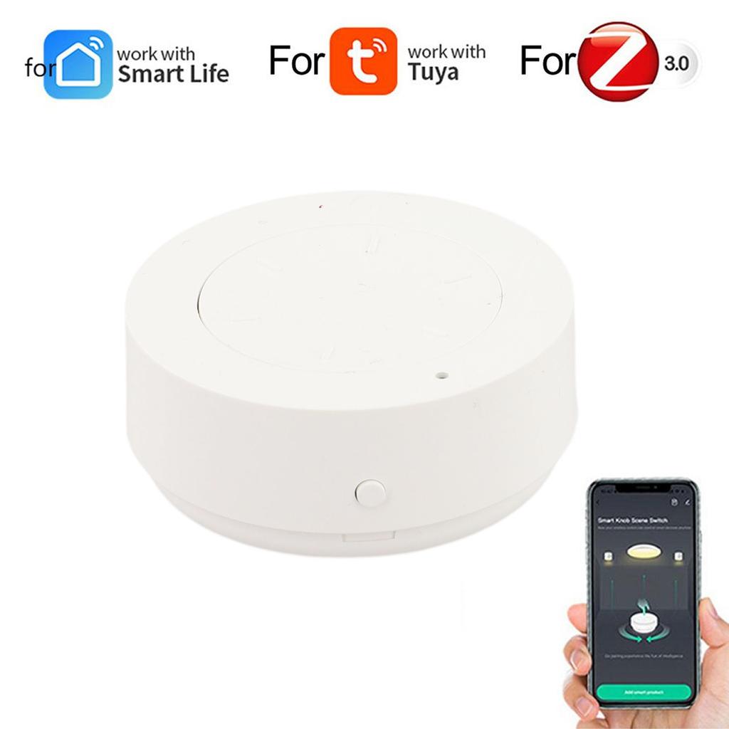 For Zigbee Smart Knob Switch with Remote Control and One Touch Operation Streamlining Smart Home Lighting Adjustments