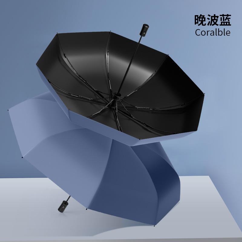 Business oversized reverse folding umbrella thickened and enlarged men's sun umbrella anti-ultraviolet women's sunshade hot-selling umbrella equipment