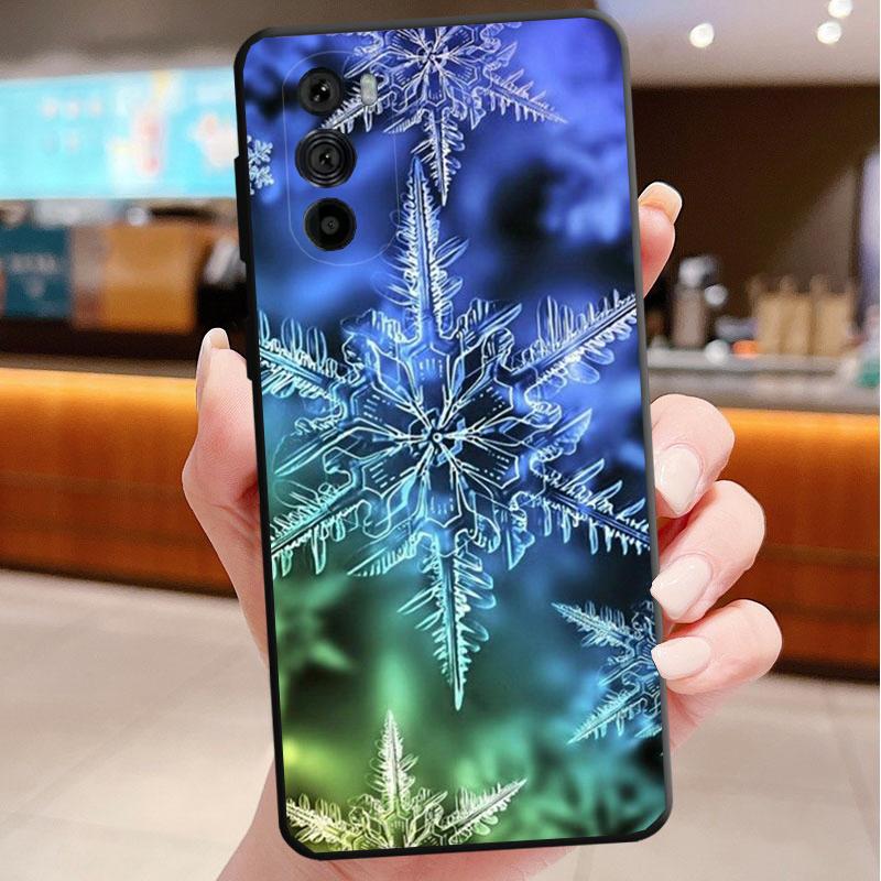 Phone Case For Motorola Edge 50 40 Pro 60 50 40 30 Ultra Neo Fusion Moto G85 G72 G53 G54 G84 G13 G32 Snow Winter