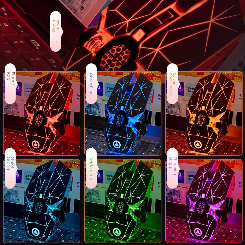 Silver Carving A7 Silent Rechargeable Wireless Mouse for Home, Office, and Gaming