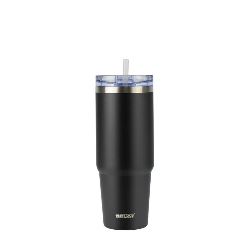Insulated Stainless Steel Coffee Tumbler with Straw