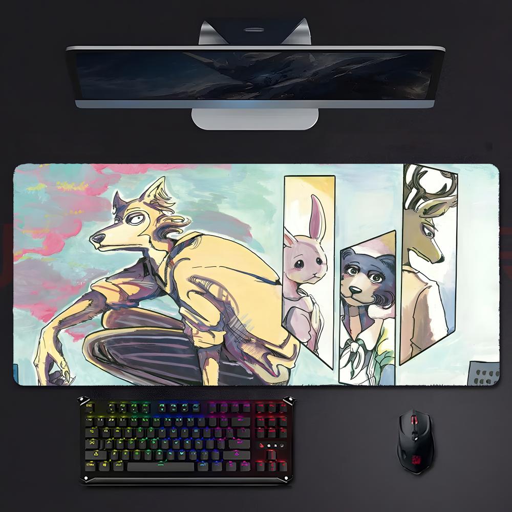 Cute Warm Anime BBeastars Mouse Pad Mousepad Large Gaming Lockedge Thickened Pc Table Desk Mat