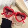 Retro Heart-Shaped Daisy Sunglasses Uv400 Outdoor Children Lovely Protective Sunglasses Kids Sun Glasses Eyewear Accessories