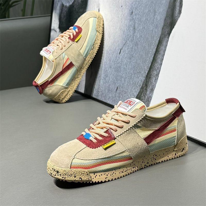 

Новые трендовые кроссовки для бега с сочетанием цветов, дышащие, с низким верхом, больших размеров, ретро, повседневные спортивные кроссовки, обувь Форреста Гампа, мужские 39 хаки