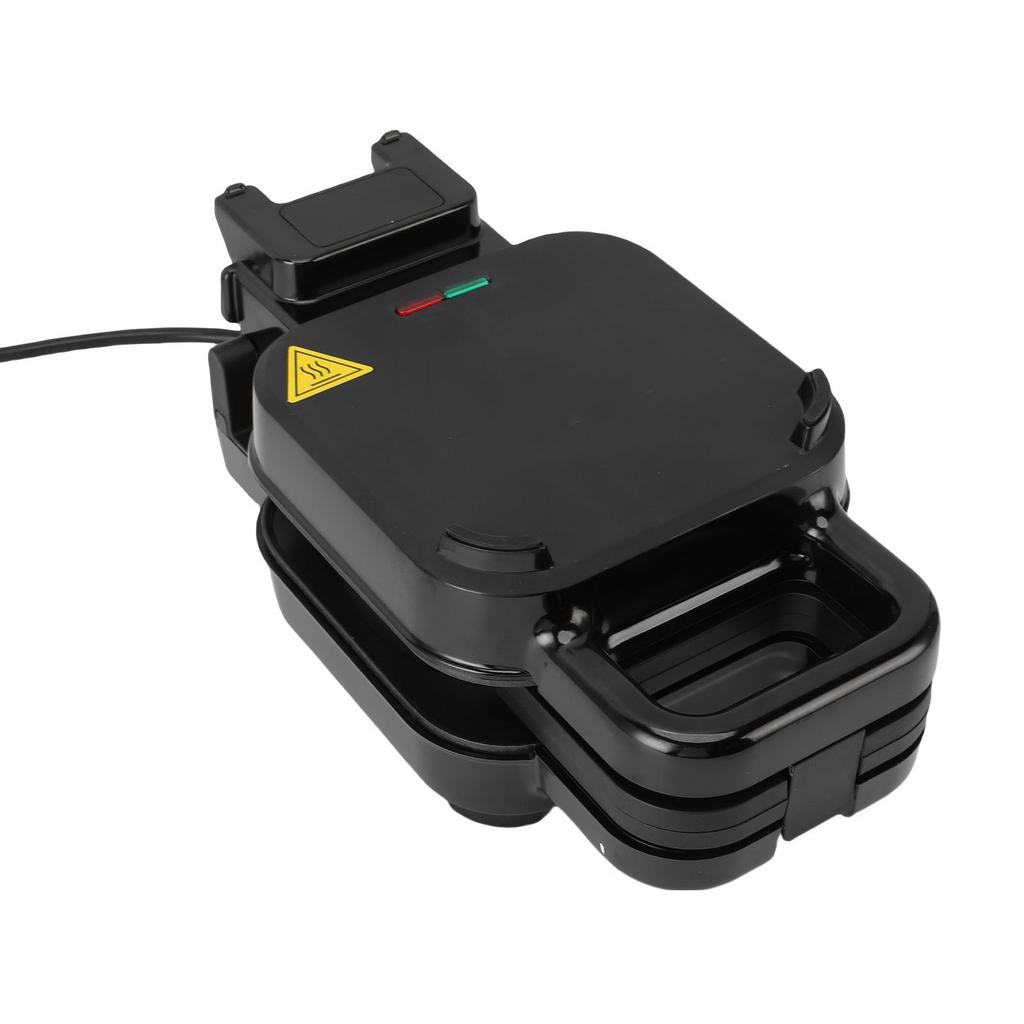 Stuffed Waffle Maker 800W Double Sided Heating SUS Non Stick Fluffy Waffle Iron for Home Use Easy