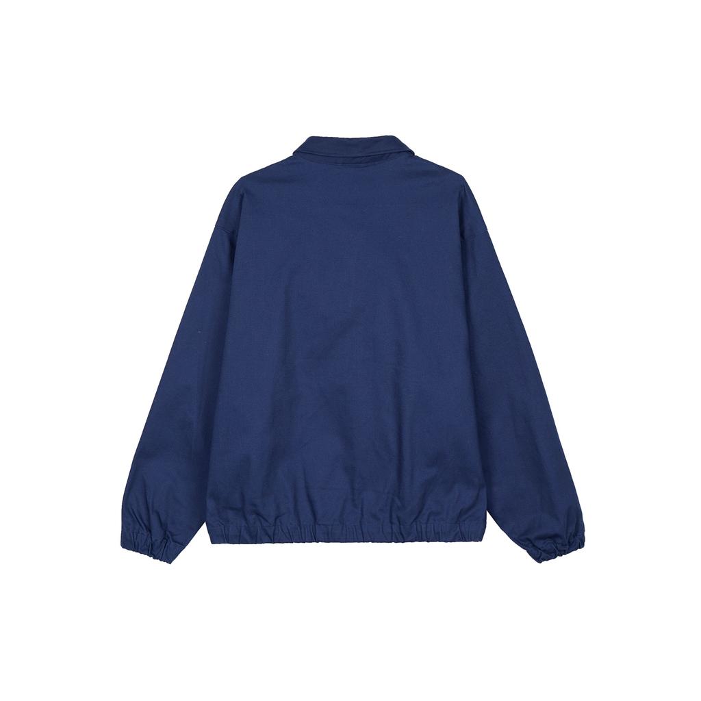 Nike Solid Color Logo Skateboard Coach Jacket Men Outerwear Navy-Blue DQ6335-410