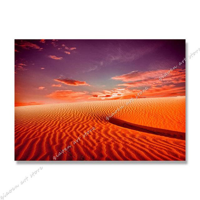 

Пустынные песчаные дюны, закат, верблюд с пастухом, постер, пейзаж пустыни, холст, картина для гостиной, домашняя настенная картина, декор 40X50cm Unframed