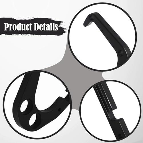 Shamiina [One-Handed Operation] Aluminum Tree Climber Hook with Drop Prevention Design, Compatible with XL Chainsaws, Tool Hanger with Two Holes for E