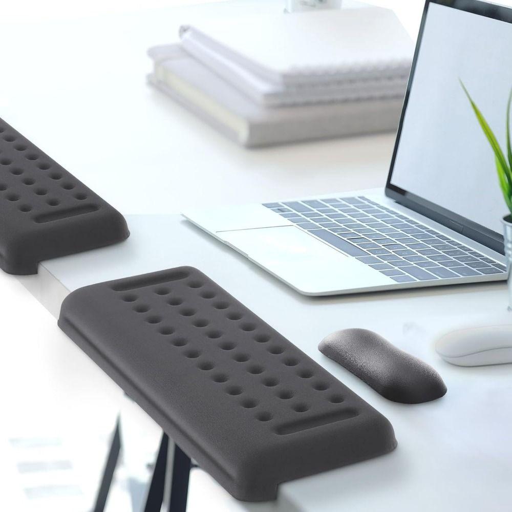 Durable Ergonomic Desk Elbow Pad Soft Cushion Black Elbow Support Padding Slow Rebound L-Shaped Keyboard Hand Rest Relax Wrist