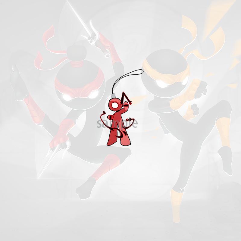 Přívěsek Chai Stickman: Fanouškovský mobilní přívěsek Alan Becker pro studenty