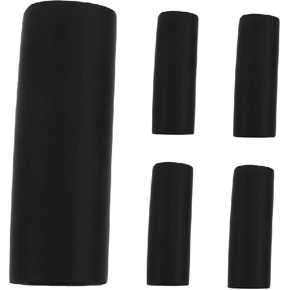 

5 шт. Рукава для ручек поводка для собаки - Удобная губчатая рукоятка для выгула собаки, нескользящая конструкция, защищает ручки поводка 10.50X2.80X2.80CM чёрный