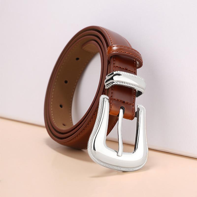 Women's Belt High-end Leather Belt Female Student Korean Style Decorative Suit Belt Versatile Fashion Jeans Belt