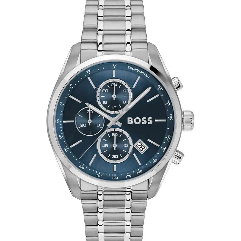 BOSS Grand Prix Blue Stainless Steel Men s Quartz Watch 1514226 синий