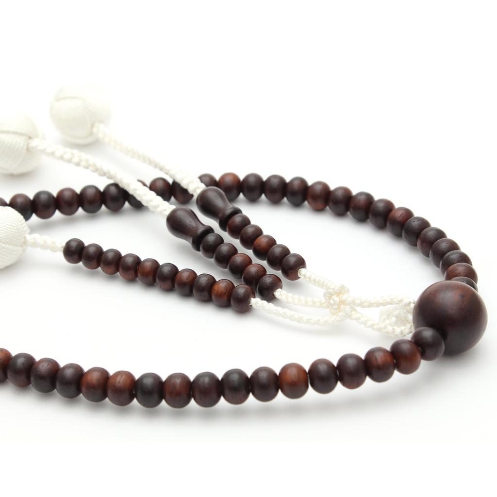 Soka Gakkai Prayer Natural Solid Engraved with the Soka Gakkai Mark SGI Prayer Beads Beads, Rosewood, High-quality Tassel, (unisex),