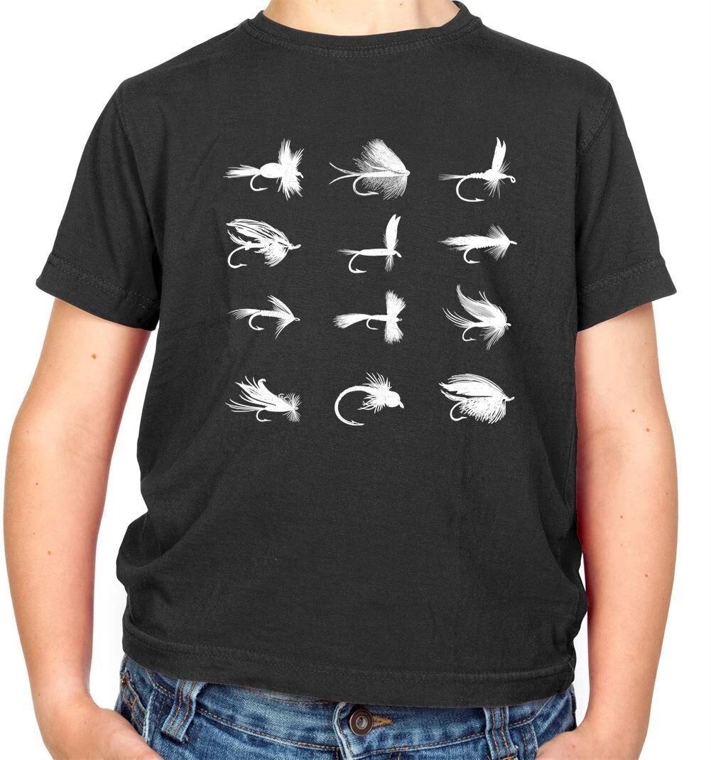 Fly Fishing Flies Kids T-Shirt - Fisherman - Sport - Fish - Angler - Angling 130