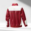 Fashionable and Versatile, Simple Autumn and Winter Color-blocked Stand-up Collar Leather Jackets, Motorcycle Jackets, Trendy Leather Jackets