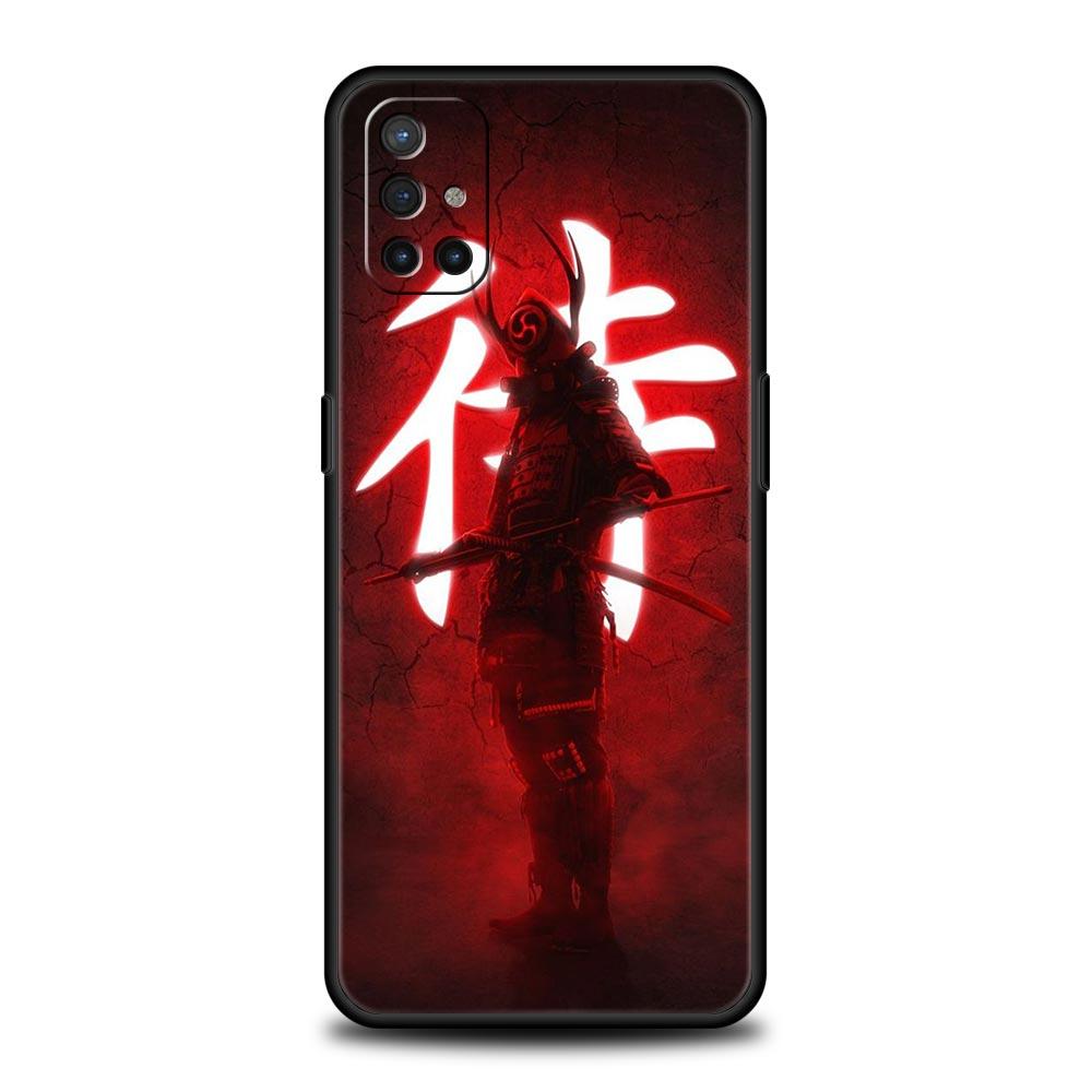 Painting Japan Samurai Art Phone Case For OnePlus 12R 9R 12 11 10 Pro 9 8 7 7T 8T 10T 9RT Nord 2T N10 N200 CE 2 5G Black Cover