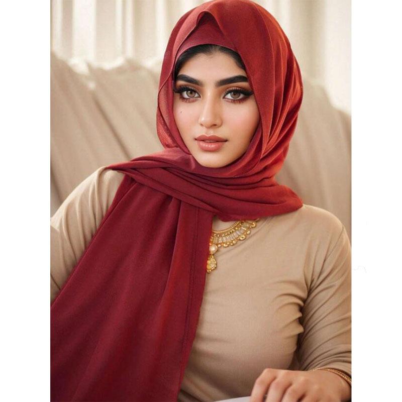 2Pcs Undercap Chiffon Hijab Scarf Set Thin Elastic Tube Head Cover Elegant Soft Cozy Breathable Sunscreen Bandana Combination