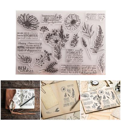 Background Silicone Stamps for Card Making, Embossing, Scrapbooking Embellishments, Clear Stamping Tool