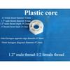 3/4 3/8 1/2 1/4 1" Plastic Filling Core Thread Filling Core Internal External Tooth Filling Core Pipeline Connection Joint 5 pcs