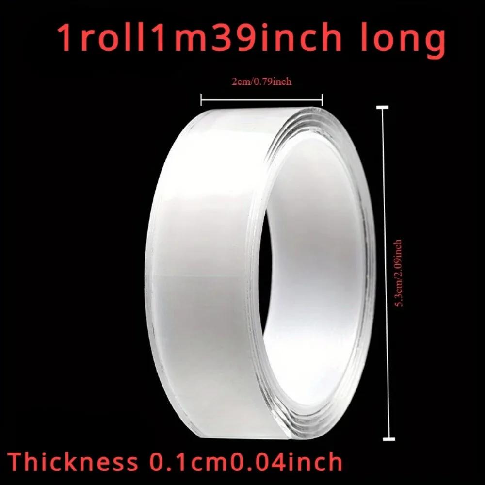 1/2/3/5M Nano Tape Tracsless Double Sided Tape Transparent No Trace Reusable Waterproof Adhesive Tape Cleanable Home Gekkotape